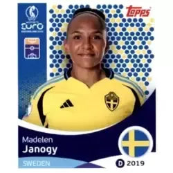 Cromo Trading Card Fútbol-Madelen Janogy-Sweden-Topps Uefa Women's Euro 2025-#233-Basico