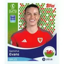 Cromo Trading Card Fútbol-Gemma Evans-Wales-Topps Uefa Women's Euro 2025-#274-Basico