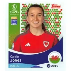 Football Trading Card-Carrie Jones-Wales-Topps UEFA Women's Euro