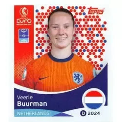 Cromo Trading Card Fútbol-Veerle Buurman-Netherlands-Topps Uefa Women's Euro 2025-#291-Basico