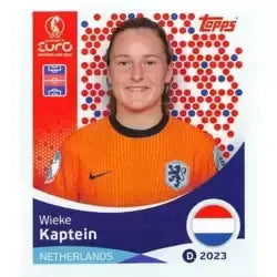 Cromo Trading Card Fútbol-Wieke Kaptein-Netherlands-Topps Uefa Women's Euro 2025-#294-Basico