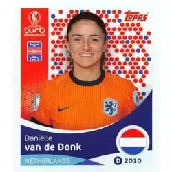 Cromo Trading Card Fútbol-Danielle van de Donk-Netherlands-Topps Uefa Women's Euro 2025-#296-Basico