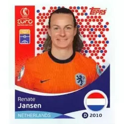 Cromo Trading Card Fútbol-Renate Jansen-Netherlands-Topps Uefa Women's Euro 2025-#298-Basico