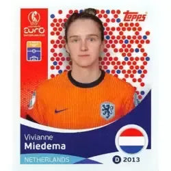 Cromo Trading Card Fútbol-Vivianne Miedema-Netherlands-Topps Uefa Women's Euro 2025-#300-Basico