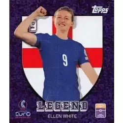 Cromo Trading Card Fútbol-Ellen White-Legends-Topps Uefa Women's Euro 2025-#304-foil