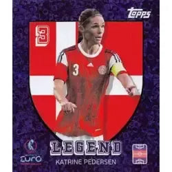 Cromo Trading Card Fútbol-Katrine Pedersen-Legends-Topps Uefa Women's Euro 2025-#305-foil