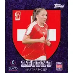 Cromo Trading Card Fútbol-Martina Moser-Legends-Topps Uefa Women's Euro 2025-#307-foil