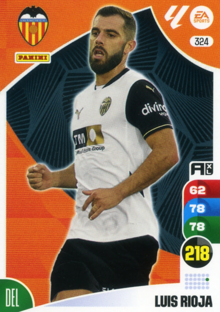 Panini Adrenalyn XL La Liga 2024/2025 - #324.  Luis Rioja  - Valencia - 1ª Edición, Cromo RAW