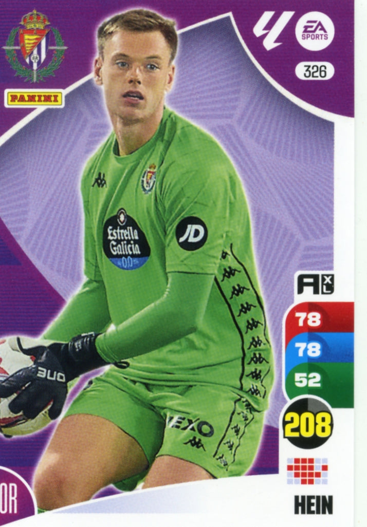 Panini Adrenalyn XL La Liga 2024/2025 - #326.  Hein - Valladolid - 1ª Edición, Cromo RAW