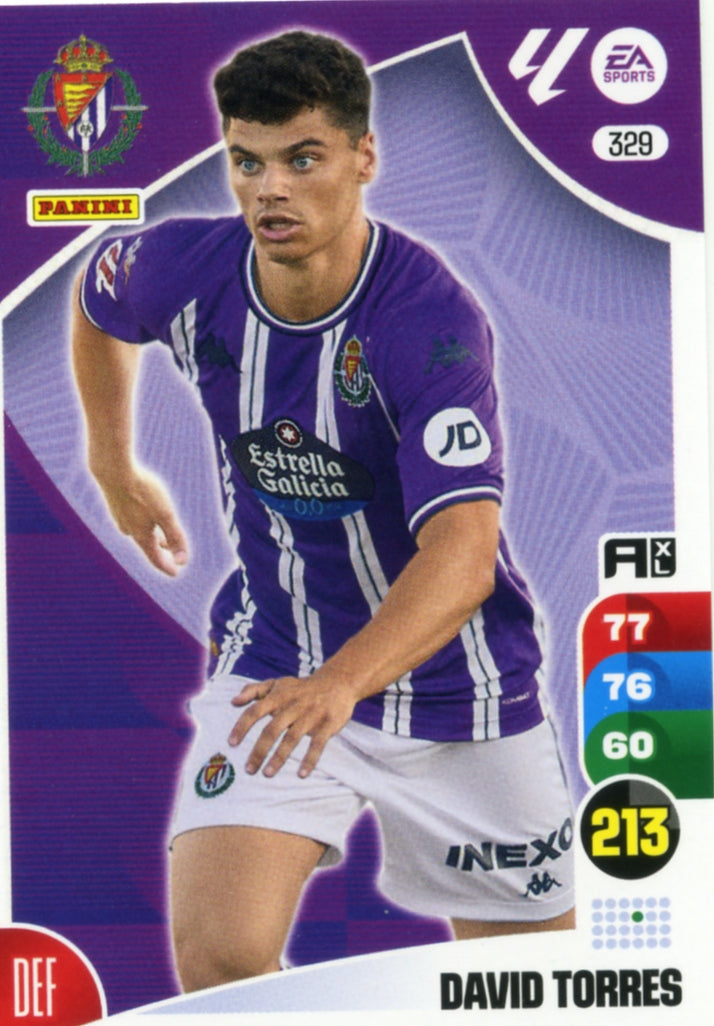 Panini Adrenalyn XL La Liga 2024/2025 - #329.  David Torres - Valladolid - 1ª Edición, Cromo RAW