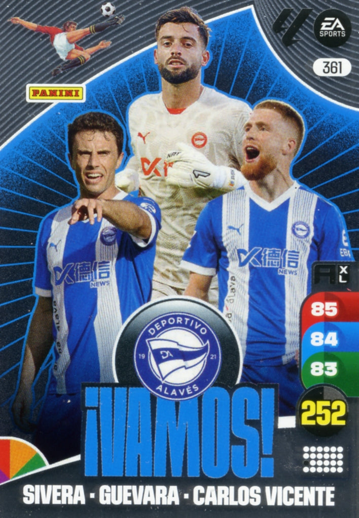Panini Adrenalyn XL La Liga 2024/2025 - #361 - ¡VAMOS! - Deportivo Alavés - 1ª Edición, Cromo RAW"
