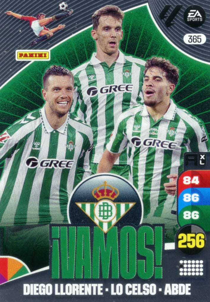 Panini Adrenalyn XL La Liga 2024/2025 - #365 - ¡VAMOS! - Betis - 1ª Edición, Cromo RAW