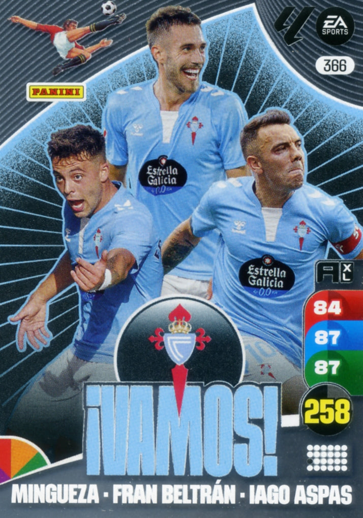 Panini Adrenalyn XL La Liga 2024/2025 - #366 - ¡VAMOS! - Celta de Vigo - 1ª Edición, Cromo RAW