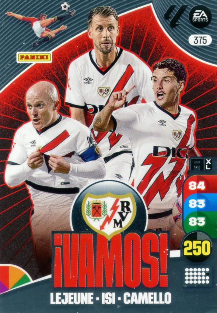 Panini Adrenalyn XL La Liga 2024/2025 - #375 - ¡VAMOS! - Rayo Vallecano - 1ª Edición, Cromo RAW