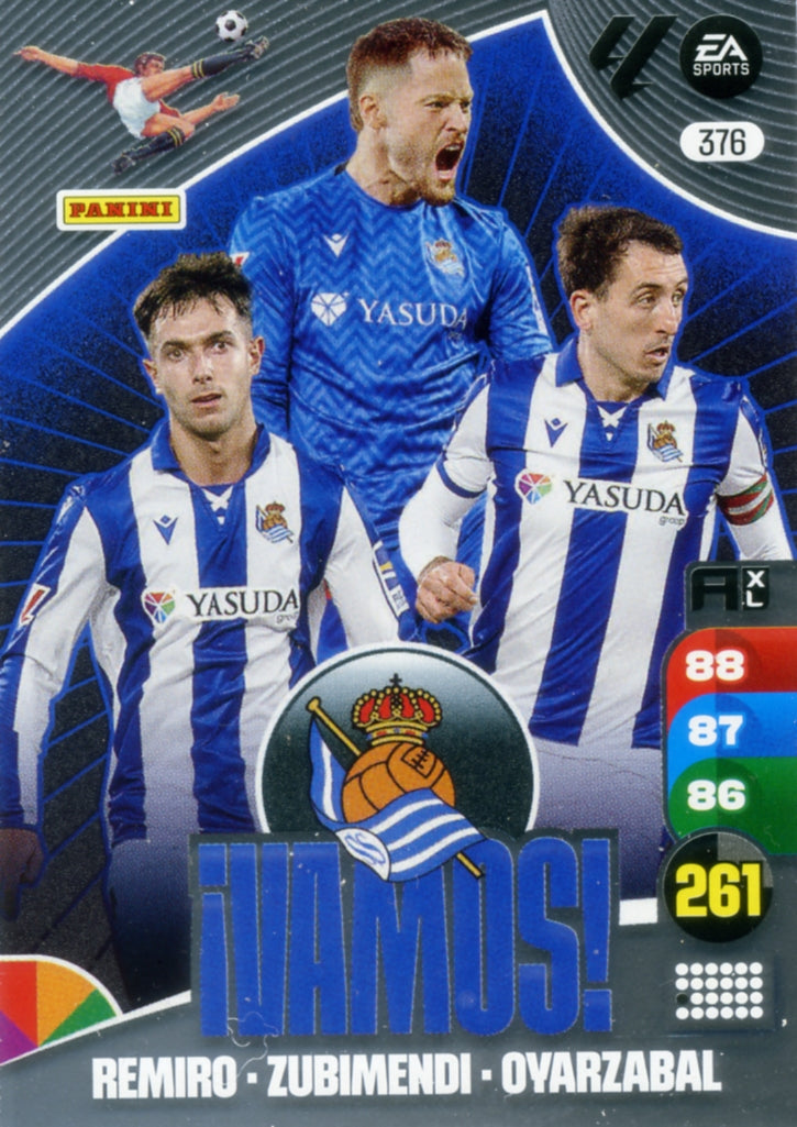 Panini Adrenalyn XL La Liga 2024/2025 - #376 - ¡VAMOS! - Real Sociedad - 1ª Edición, Cromo RAW