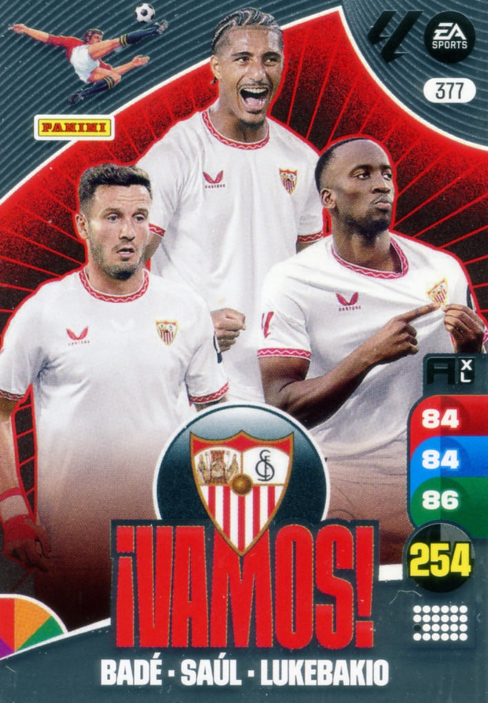 Panini Adrenalyn XL La Liga 2024/2025 - #377 - ¡VAMOS! - Sevilla - 1ª Edición, Cromo RAW