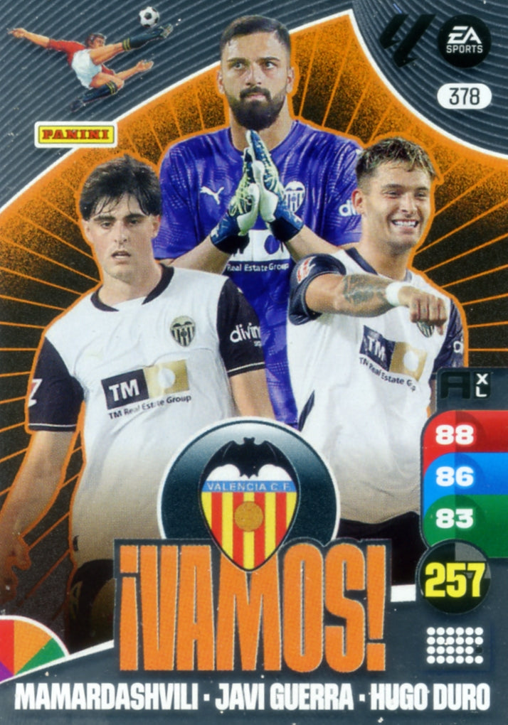 Panini Adrenalyn XL La Liga 2024/2025 - #378 - ¡VAMOS! - Valencia - 1ª Edición, Cromo RAW