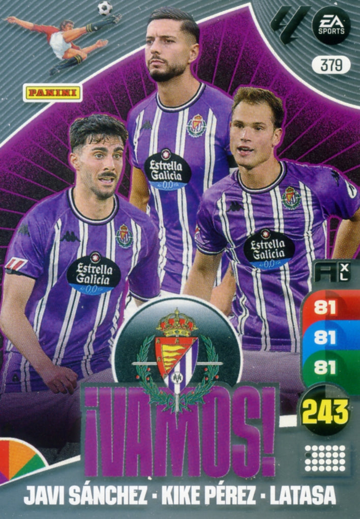 Panini Adrenalyn XL La Liga 2024/2025 - #379 - ¡VAMOS! - Valladolid - 1ª Edición, Cromo RAW