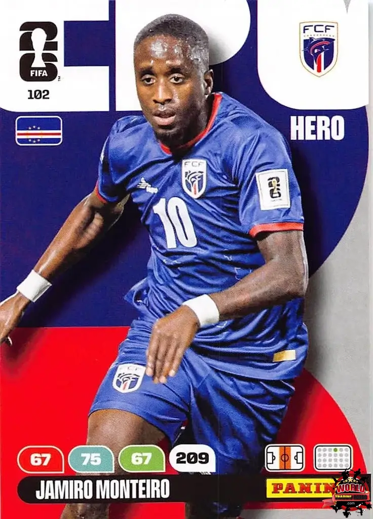 #102|Panini|Adrenlyn XL|FIFA World Cup|2026|Jamiro Monteiro|BASICO
