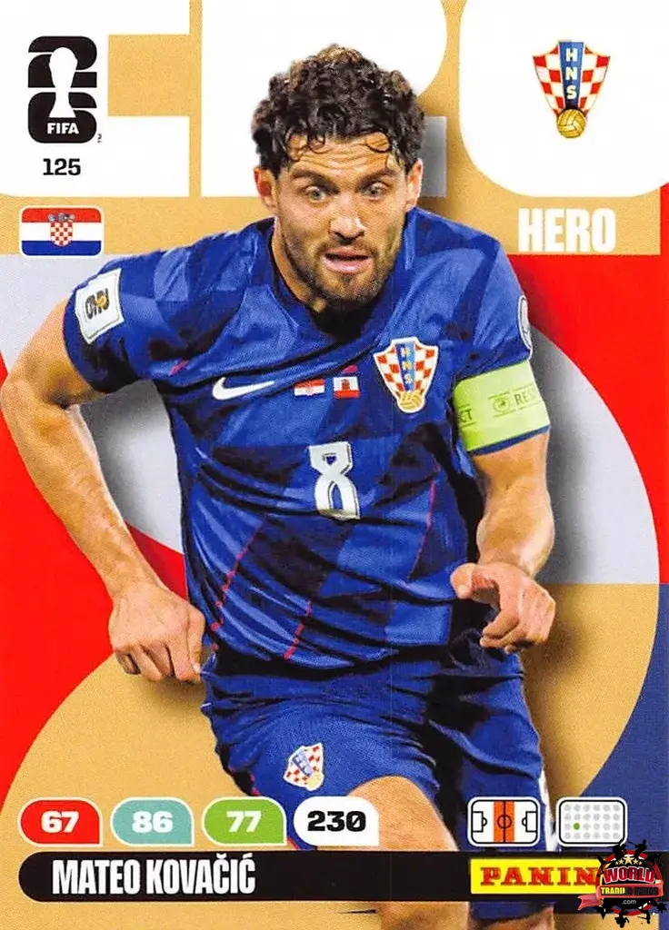 Cromo Trading Card Fútbol-Mateo Kovacic -Croacia-Panini Adrenalyn