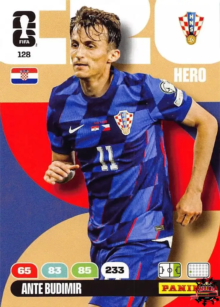 #128|Panini|Adrenlyn XL|FIFA World Cup|2026|Ante Budimir |BASICO