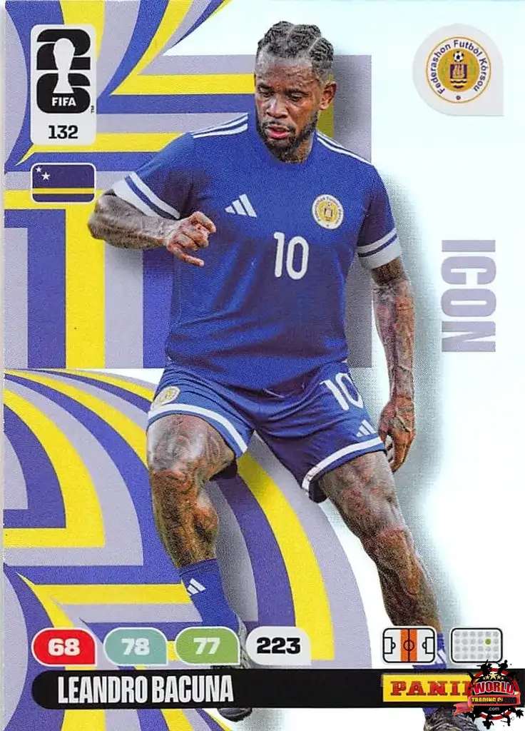 #132|Panini|Adrenlyn XL|FIFA World Cup|2026|Leandro Bacuna - Icon|BASICO