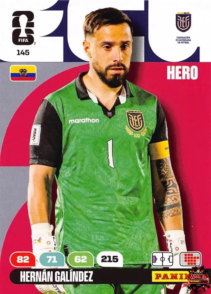 #145|Panini|Adrenlyn XL|FIFA World Cup|2026|Hernán Galíndez |BASICO
