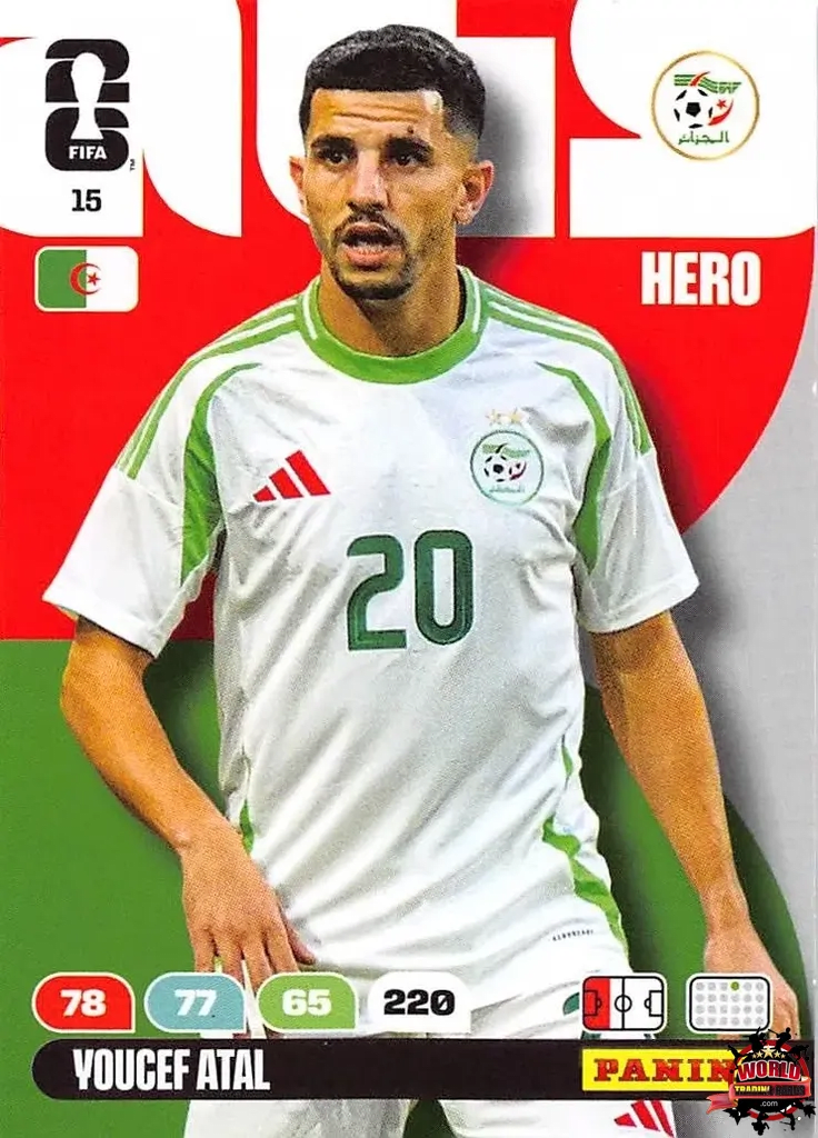 #015|Panini|Adrenlyn XL|FIFA World Cup|2026|Yousef Atal|BASICO