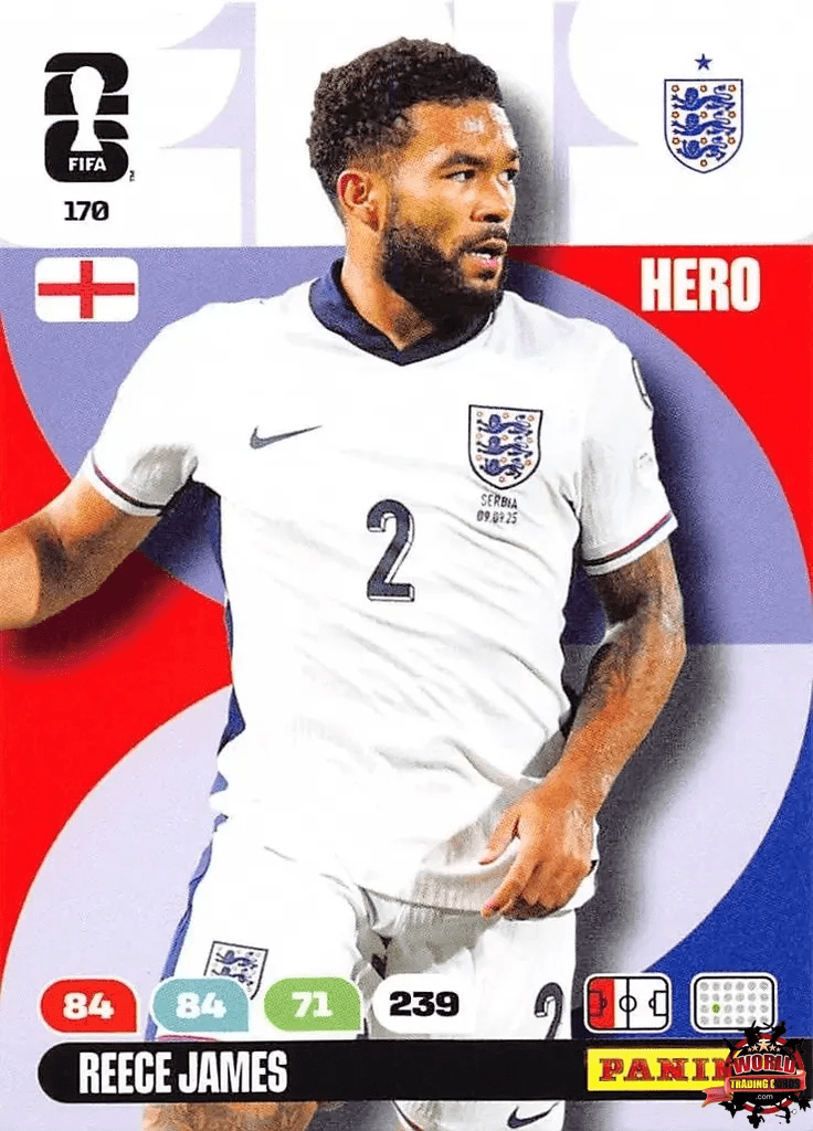 #170|Panini|Adrenlyn XL|FIFA World Cup|2026|Reece James |BASICO