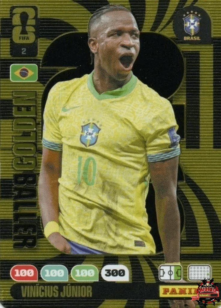 #002|Panini|Adrenlyn XL|FIFA World Cup|2026|Vinicius Junior|Golden Baller