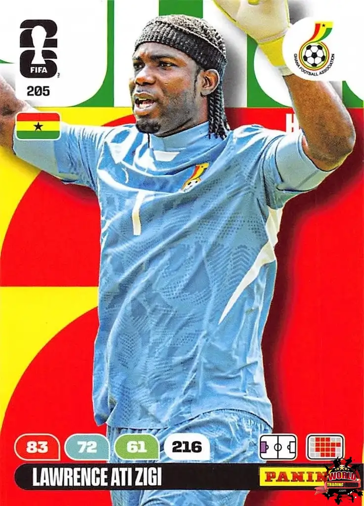 #205|Panini|Adrenlyn XL|FIFA World Cup|2026|Lawrence Ati Zigi |BASICO
