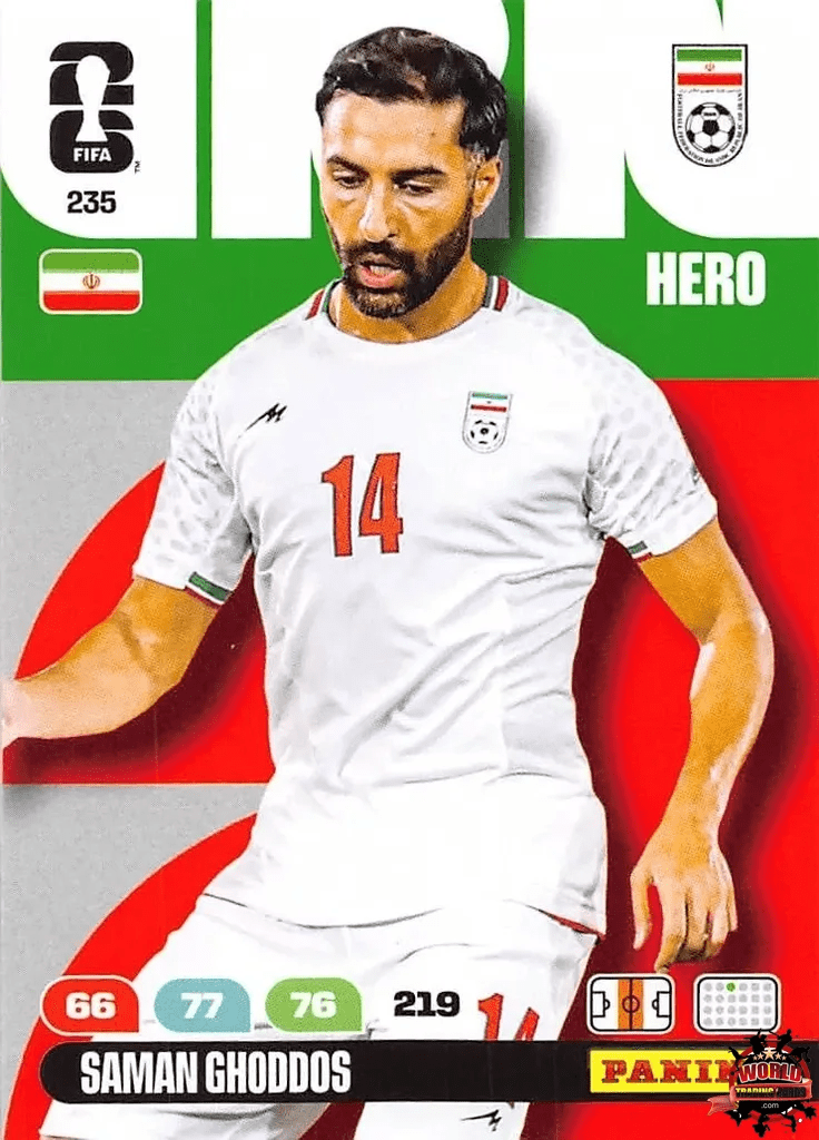 #235|Panini|Adrenlyn XL|FIFA World Cup|2026|Saman Ghoddos |BASICO