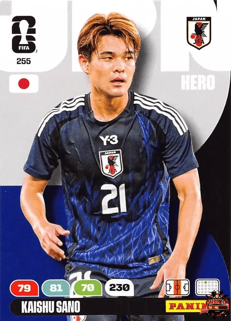 #255|Panini|Adrenlyn XL|FIFA World Cup|2026|Kaishu Sano|BASICO