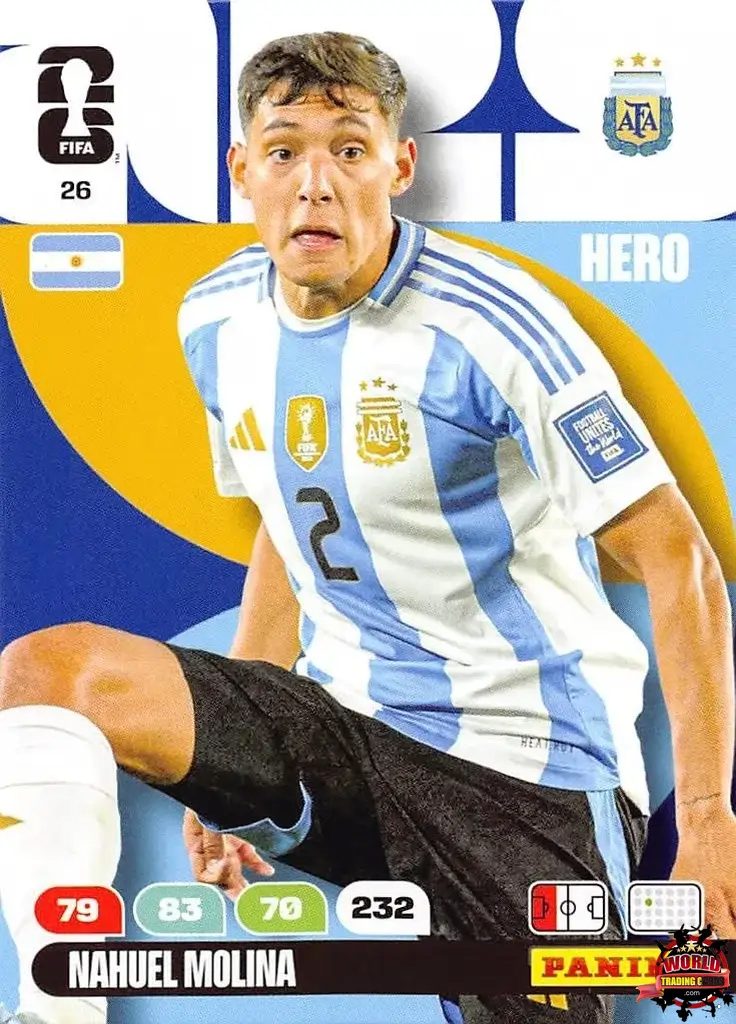 #026|Panini|Adrenlyn XL|FIFA World Cup|2026|Nahuel Molina |BASICO
