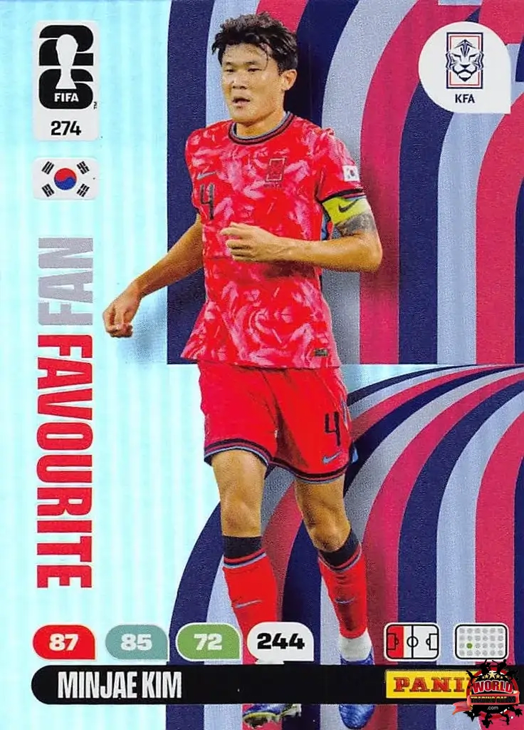 #274|Panini|Adrenlyn XL|FIFA World Cup|2026|Min-jae Kim - Fan Favourite|BASICO