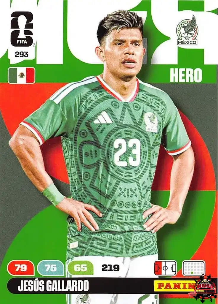 #293|Panini|Adrenlyn XL|FIFA World Cup|2026|Jesús Gallardo |BASICO