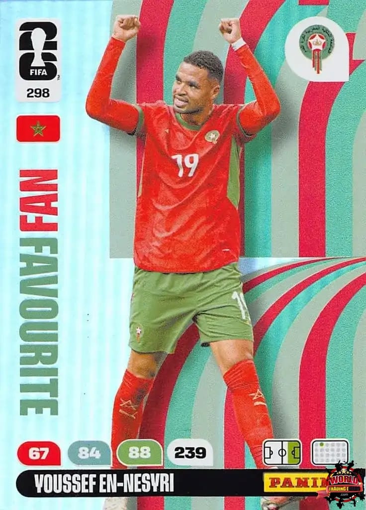 Football Trading Card-Youssef En-Nesyri - Fan Favourite-Morocco