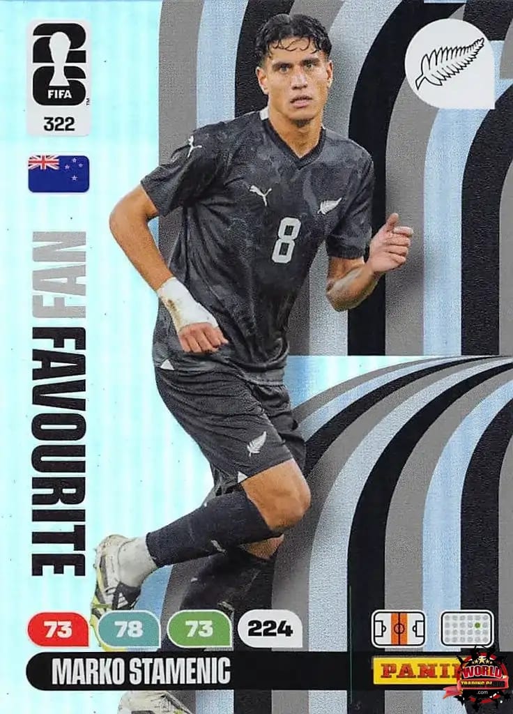 #322|Panini|Adrenlyn XL|FIFA World Cup|2026|Marko Stamenic - Fan Favourite|BASICO