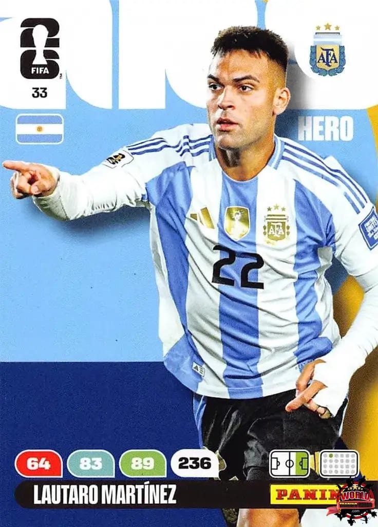 #033|Panini|Adrenlyn XL|FIFA World Cup|2026|Lautaro Martínez|BASICO