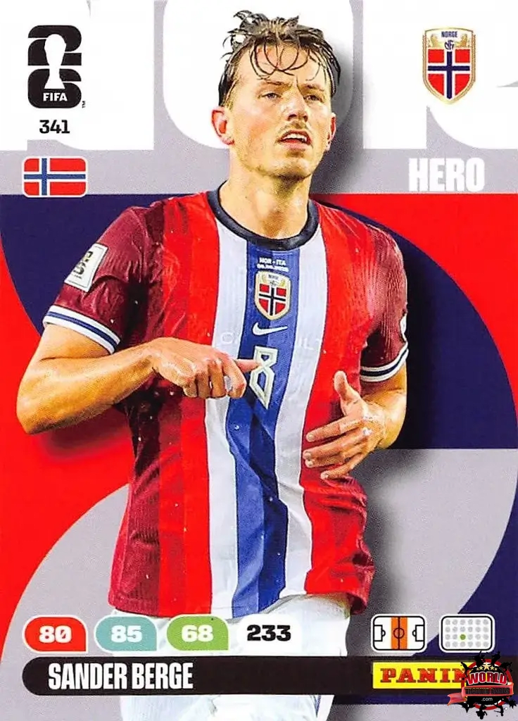 #341|Panini|Adrenlyn XL|FIFA World Cup|2026|Sander Berge |BASICO