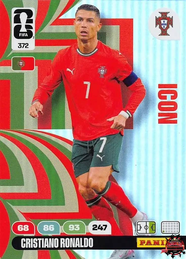#372|Panini|Adrenlyn XL|FIFA World Cup|2026|Cristiano Ronaldo - Icon|BASICO