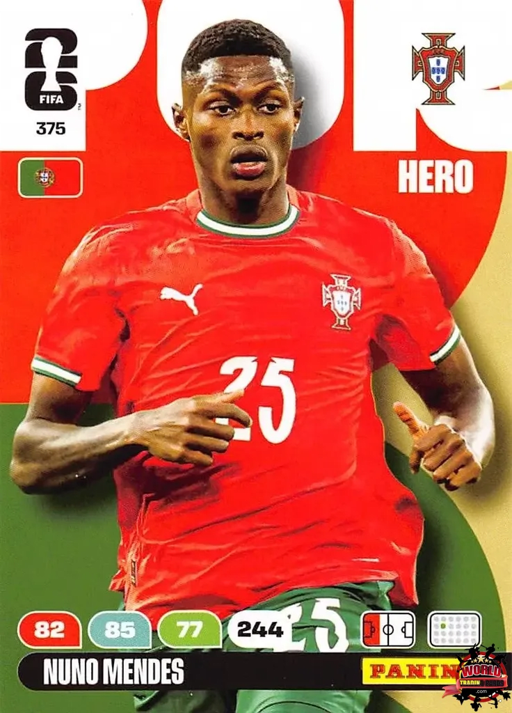 #375|Panini|Adrenlyn XL|FIFA World Cup|2026|Nuno Mendes |BASICO