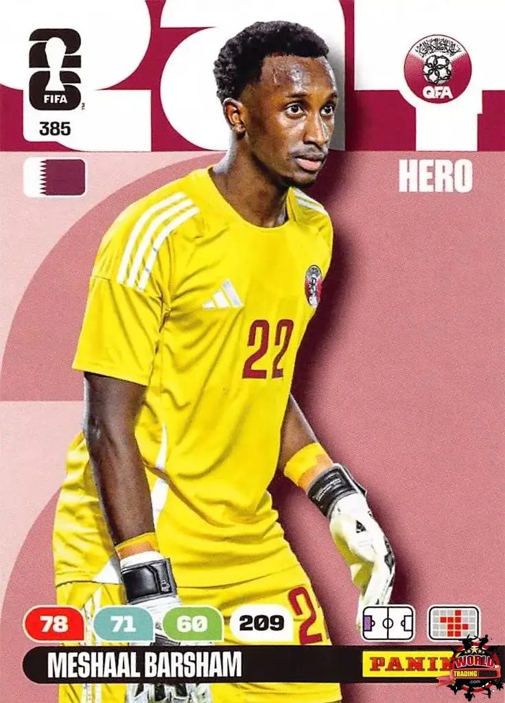 #385|Panini|Adrenlyn XL|FIFA World Cup|2026|Meshaal Barsham |BASICO