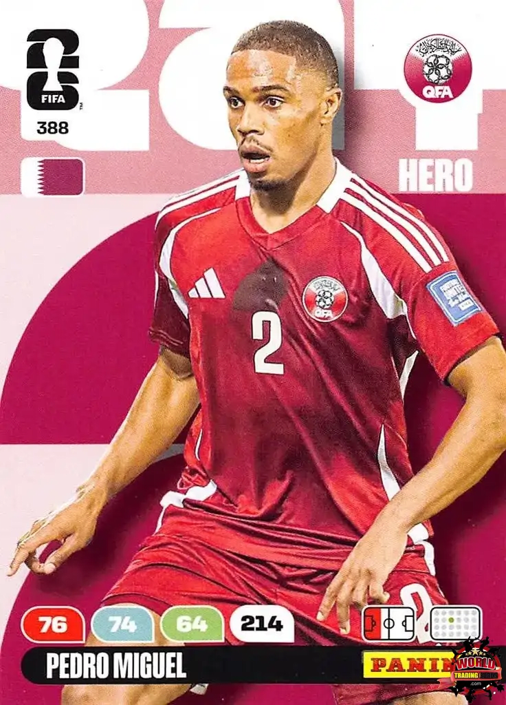 #388|Panini|Adrenlyn XL|FIFA World Cup|2026|Pedro Miguel |BASICO