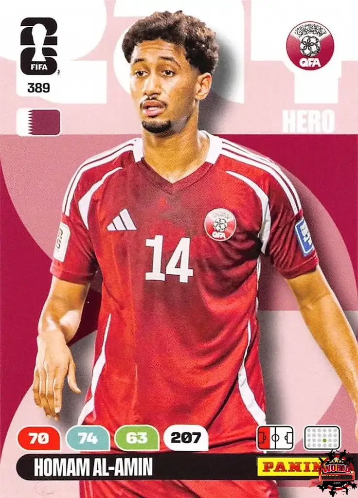 #389|Panini|Adrenlyn XL|FIFA World Cup|2026|Homam Al-Amin |BASICO