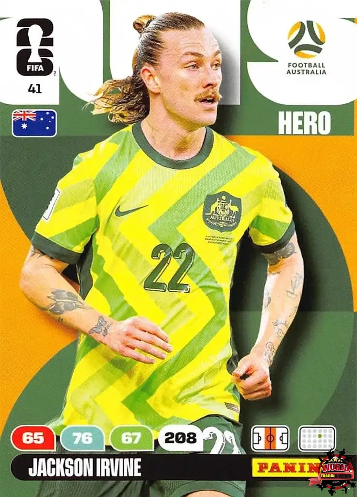 #041|Panini|Adrenlyn XL|FIFA World Cup|2026|Jackson Irvine |BASICO