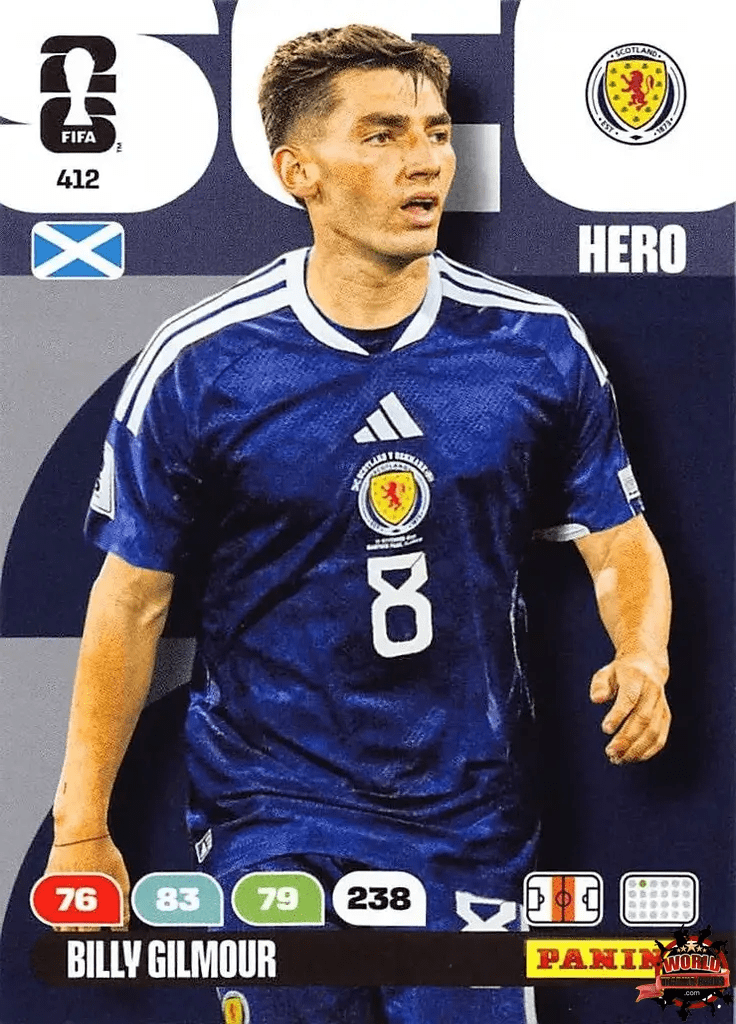 #412|Panini|Adrenlyn XL|FIFA World Cup|2026|Billy Gilmour |BASICO
