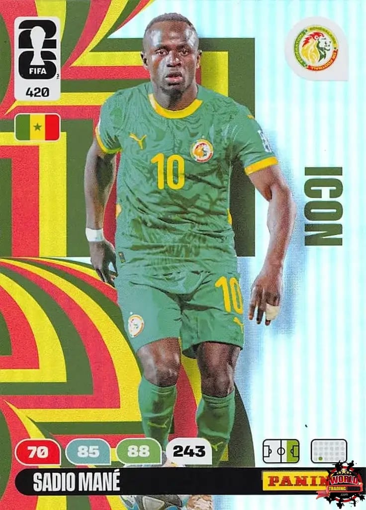 Cromo Trading Card Fútbol-Sadio Mane - Icon-Senegal-Panini