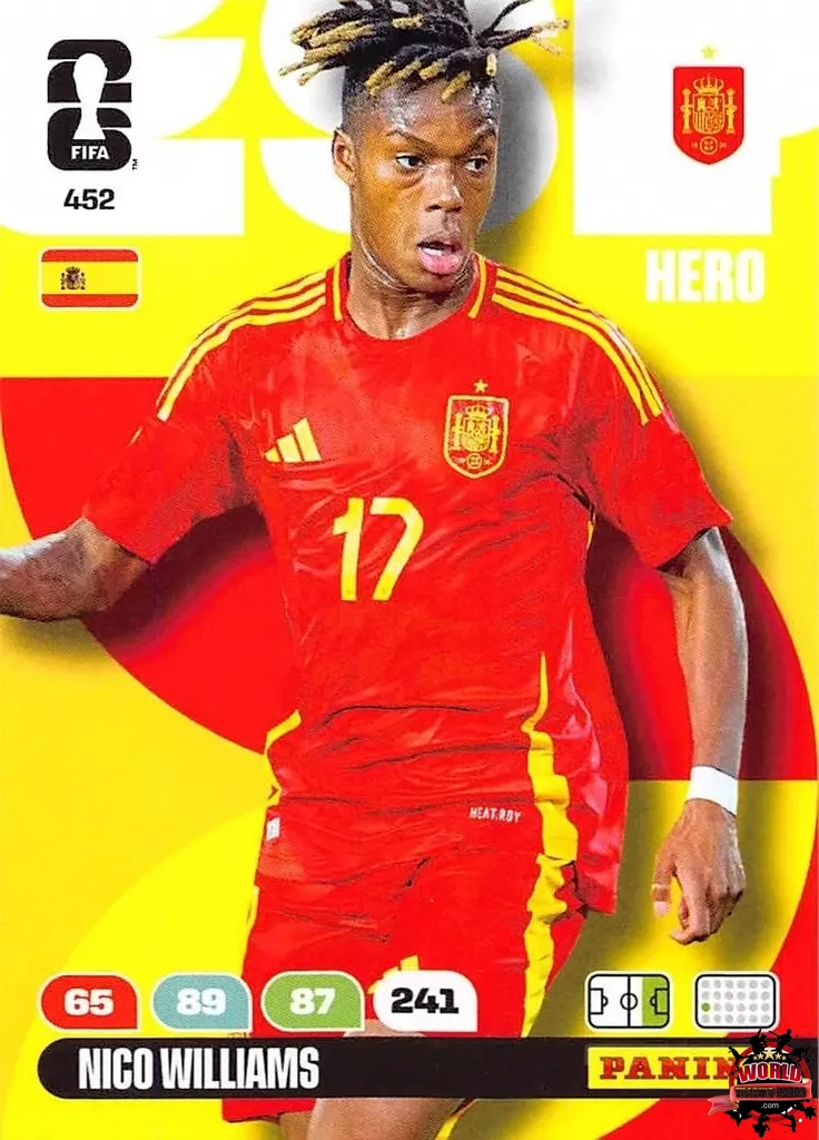 #452|Panini|Adrenlyn XL|FIFA World Cup|2026|Nico Williams |BASICO