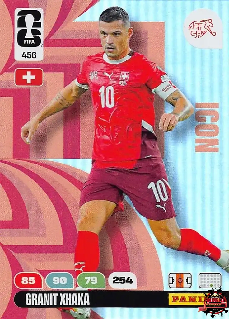 Cromo Trading Card Fútbol-Granit Xhaka - Icon-Suiza-Panini